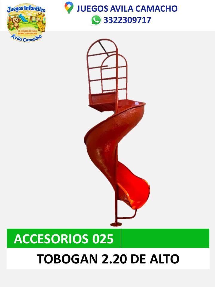 tobogán 2.20 m abierto